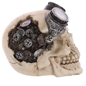 Decorative skull with steampunk glasses Puckator image-4