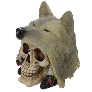 Wolf head decoration skull Puckator image-1