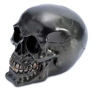 Decorative metallic skull Puckator image-1