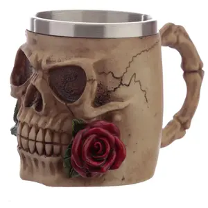 Decorative mug skull Puckator Skull and Roses image-2