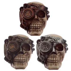 Decoration skull Puckator Steampunk image-1