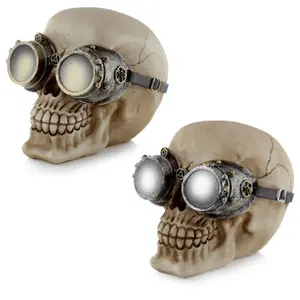 Steampunk decorative skull glasses Puckator image-1