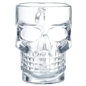 Decorative glass skull mug Puckator image-1