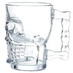 Decorative glass skull mug Puckator image-3