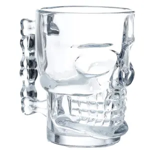 Decorative glass skull mug Puckator image-0