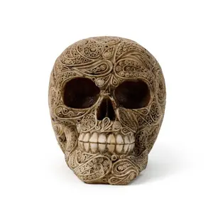 Decorative skull with carved damask effect Puckator image-1