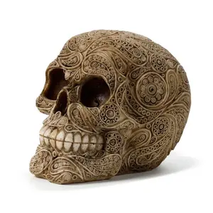 Decorative skull with carved damask effect Puckator image-2