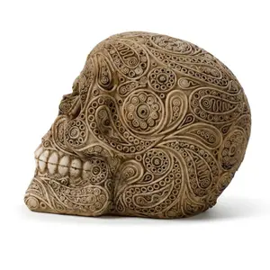 Decorative skull with carved damask effect Puckator image-3