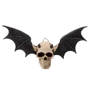 Decorative object decorative plate bat devil skull Puckator image-0