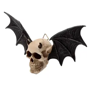 Decorative object decorative plate bat devil skull Puckator image-2
