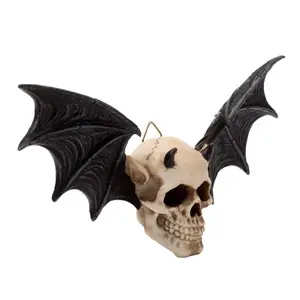 Decorative object decorative plate bat devil skull Puckator image-3