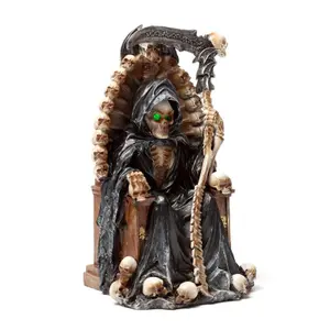 Figurita la Segadora Trono de Calaveras con LED Puckator image-1