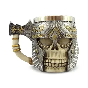 Skull armour decorative mug Puckator image-0