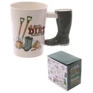 Mug céramique avec anse en forme de botte Puckator image-0