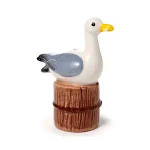 Saltet og peberkværn i keramik Puckator Mouettes image-1