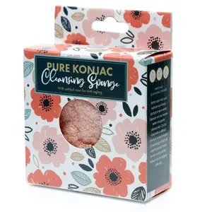 Éponge néttoyante Puckator Konjac Pure Pick of the Bunch Poppy Fields Anti-à¢ge à la Rose Fleurs Champs de Coquelicots image-1
