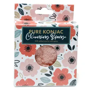 Éponge néttoyante Puckator Konjac Pure Pick of the Bunch Poppy Fields Anti-à¢ge à la Rose Fleurs Champs de Coquelicots image-0