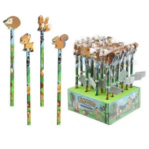 Pastello con Punta Gomma Animali della Foresta Puckator image-0