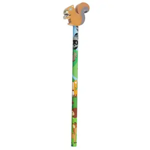 Pastello con Punta Gomma Animali della Foresta Puckator image-2