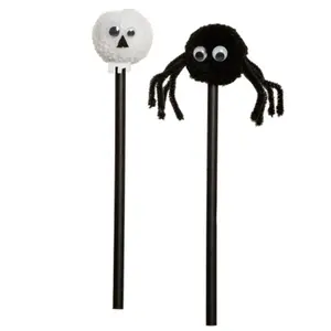 Pompon-Kreide Schädel & Spinne Puckator image-1