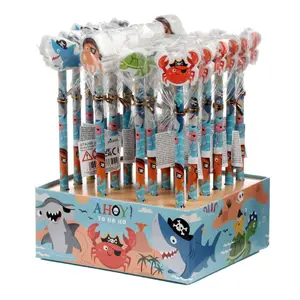 Lápiz con Goma Ahoy! Animales Marinos Amigos Piratas Puckator image-0