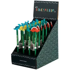 Kreslící tužka s dekorativní PVC špičkou Dinosauria Dinosaur Puckator image-0