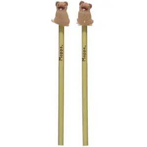 Matita con punta decorativa in pvc cane carlino Puckator Mopps image-0