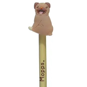 Matita con punta decorativa in pvc cane carlino Puckator Mopps image-2