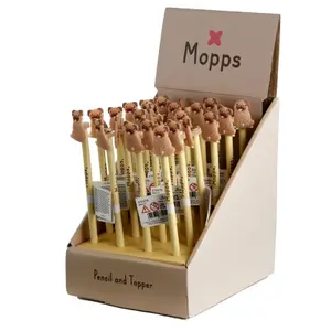 Matita con punta decorativa in pvc cane carlino Puckator Mopps image-1