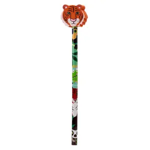 Buntstift mit Wildtieren und Radierer Puckator image-2