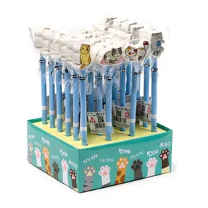 Pencil with Cute Cat Rubber Tip Puckator image-0