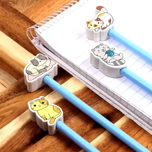 Pencil with Cute Cat Rubber Tip Puckator image-2