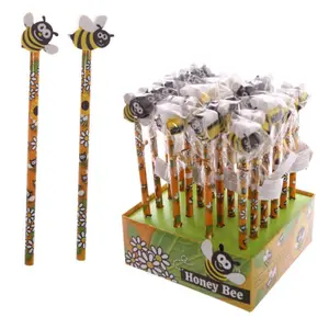 Matita con Gommine a Forma di Ape Puckator image-0