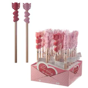 Buntstift mit Herz-Pfeil-Gummikappe Puckator image-0