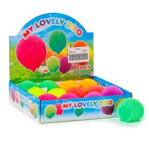 LED Light Hedgehog Rubber Cat Plush Toy Puckator image-0