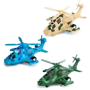 Friction mechanism toy flashing helicopter Puckator image-0