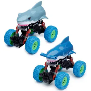Toy reverse mechanism 4x4 shark car Puckator image-0