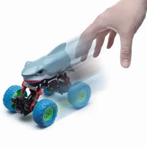 Toy reverse mechanism 4x4 shark car Puckator image-1