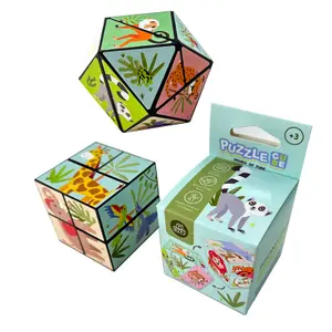 Educational games puzzle cube Puckator Zooniverse image-0