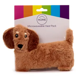 Bouillotte micro-ondable peluchée à la lavande dachshund Puckator image-0
