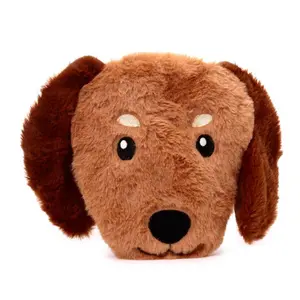 Bolsa de agua caliente de lavanda esponjosa para microondas - cabeza de perro salchicha Puckator image-0
