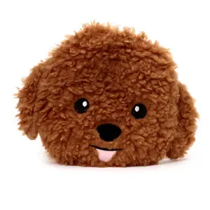 Microwavable fluffy lavender hot-water bottle - cavapoo head Puckator image-0