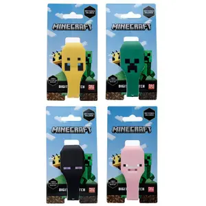 Children's digital silicone minecraft watch Puckator image-0
