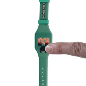 Children's digital silicone minecraft watch Puckator image-1
