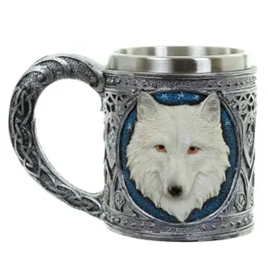 Decorative object wolf mug Puckator image-0