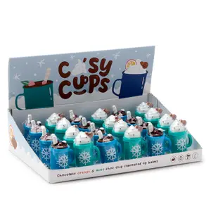 Lip balm cosy Christmas hot chocolate mug Puckator image-0