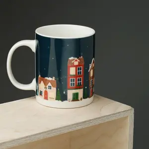 Taza de porcelana Christmas Village Puckator image-1
