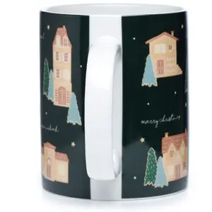 Taza de porcelana con casitas de jengibre para Navidad Puckator image-2