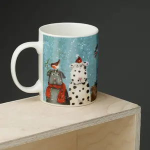 Taza de porcelana jan pashley perros en invierno Puckator image-1