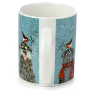 Taza de porcelana jan pashley perros en invierno Puckator image-4
